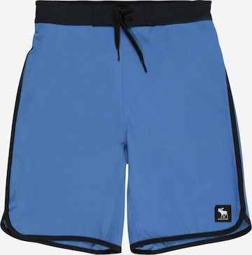 Shorts de bain 'BOARD' Abercrombie & Fitch en bleu : devant