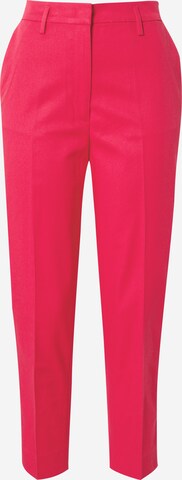 Coupe slim Pantalon à plis Sisley en rose : devant