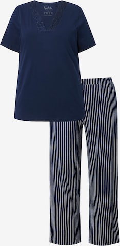 Ulla Popken Pyjama in Blau: Vorderseite