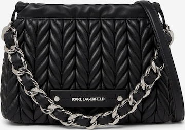 Karl Lagerfeld Τσάντα ώμου 'Weave' σε μαύρο: μπροστά