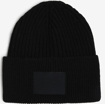 Bonnet Calvin Klein en noir : devant