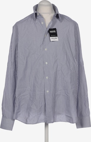 Calvin Klein Button Up Shirt in XL in Blue: front