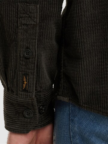 PME Legend Regular fit Skjorta 'Shirt in corduroy' i svart