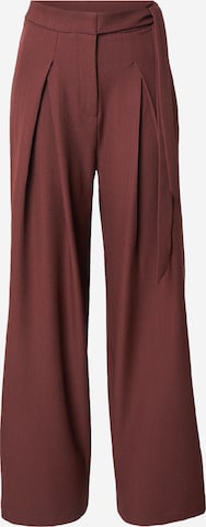 ABOUT YOU Flared Pantalon 'Palmer' in Bruin: voorkant