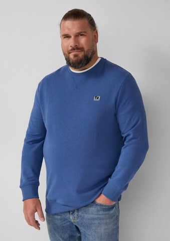 s.Oliver Sweatshirt in Blauw: voorkant