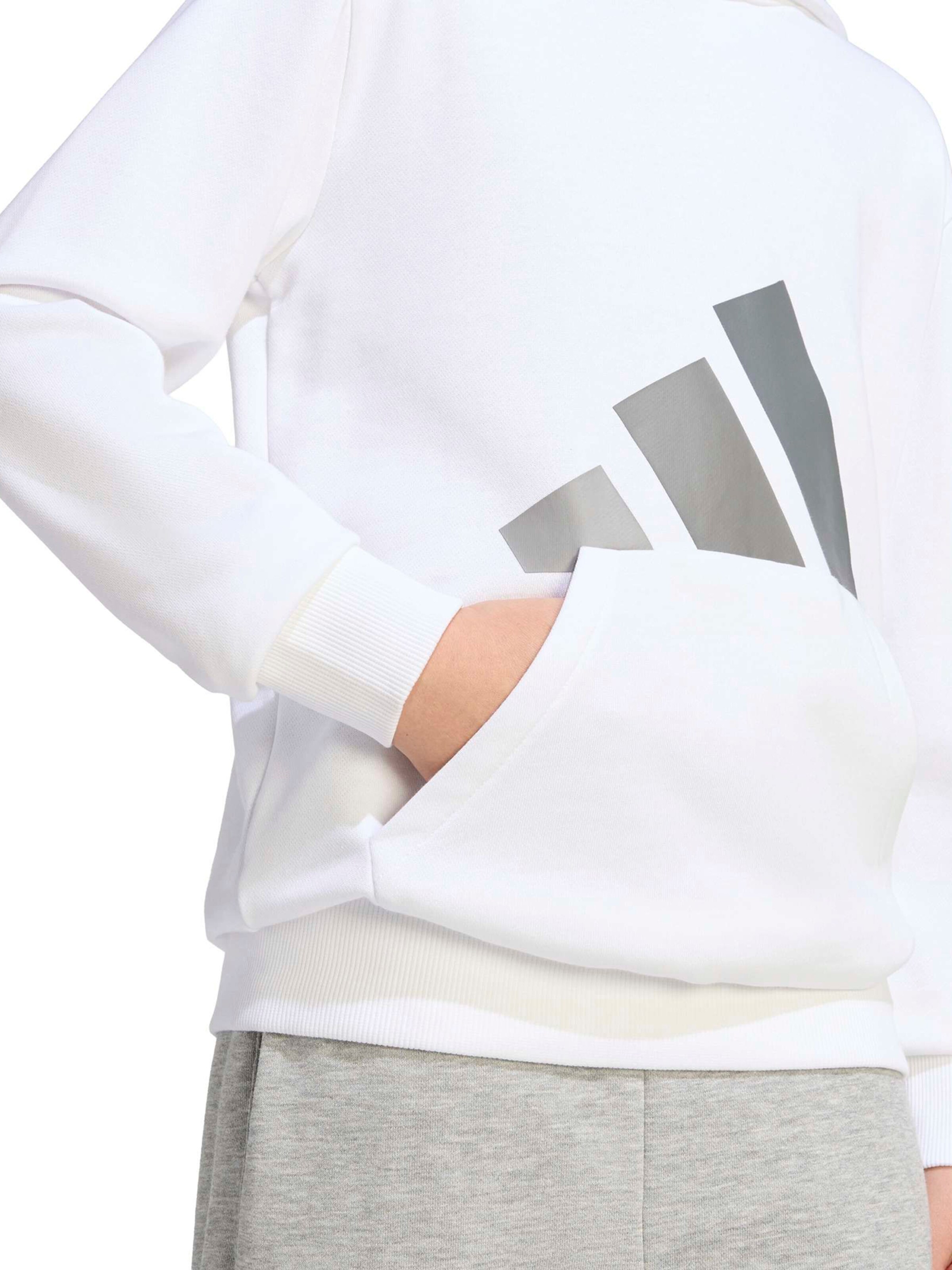 ADIDAS SPORTSWEAR Αθλητική μπλούζα φούτερ 'Essentials' σε λευκό