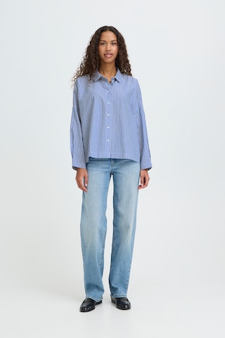 Chemisier 'GILEY' ICHI en bleu