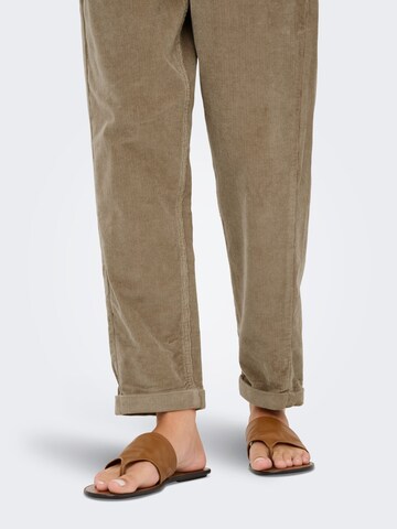 ONLY Regular Broek 'ONLFLORA' in Bruin