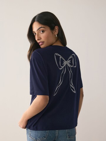 Next T-Shirt in Blau: Vorderseite