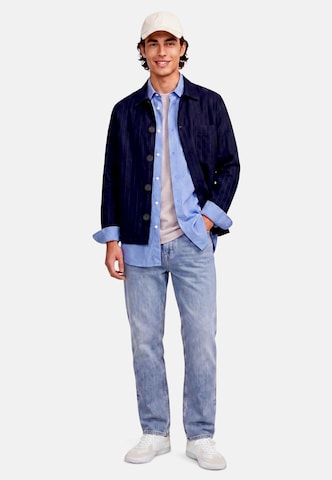 zero Regular Fit Hemd in Blau