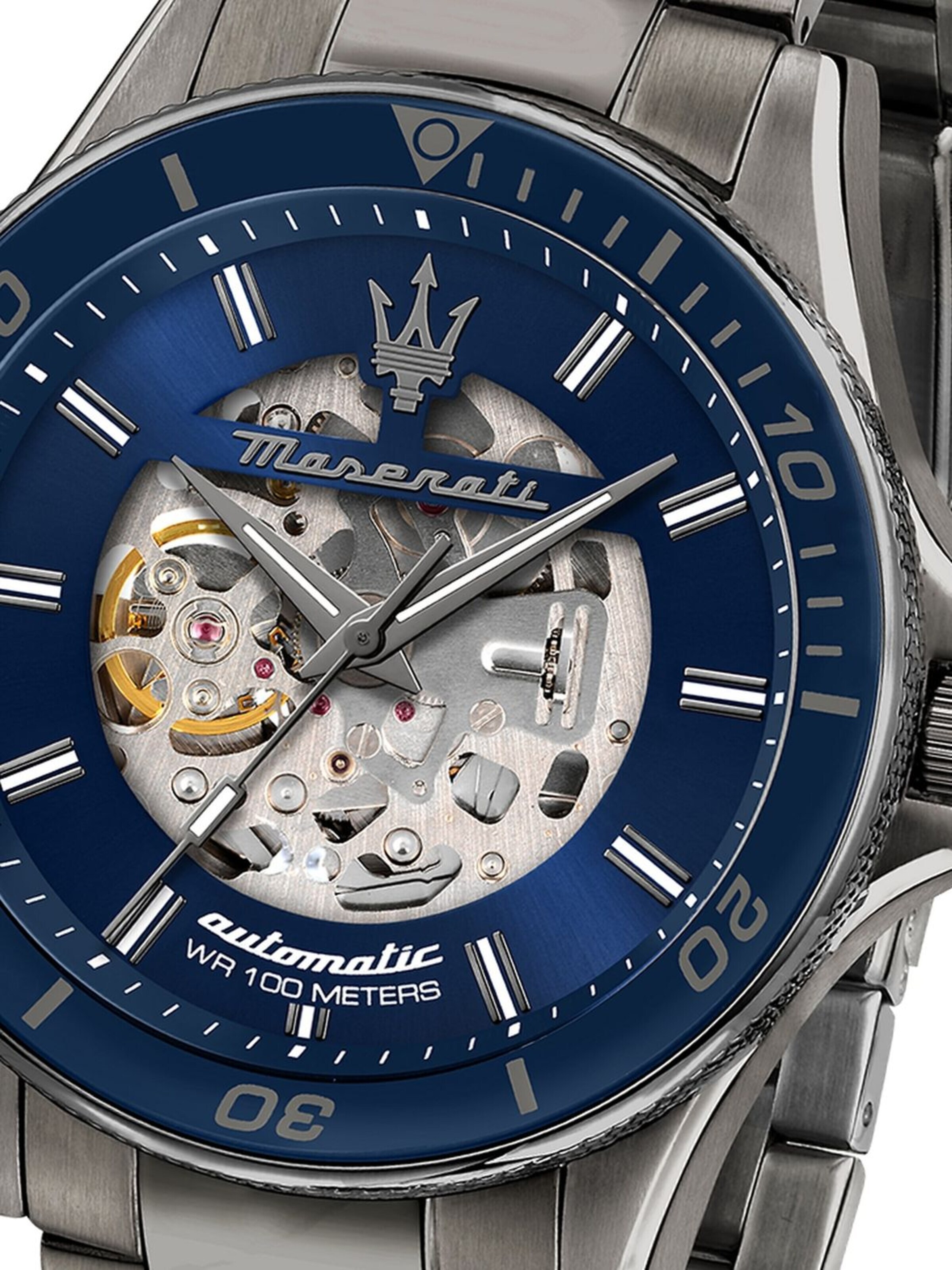 Montre à affichage analogique Maserati en gris