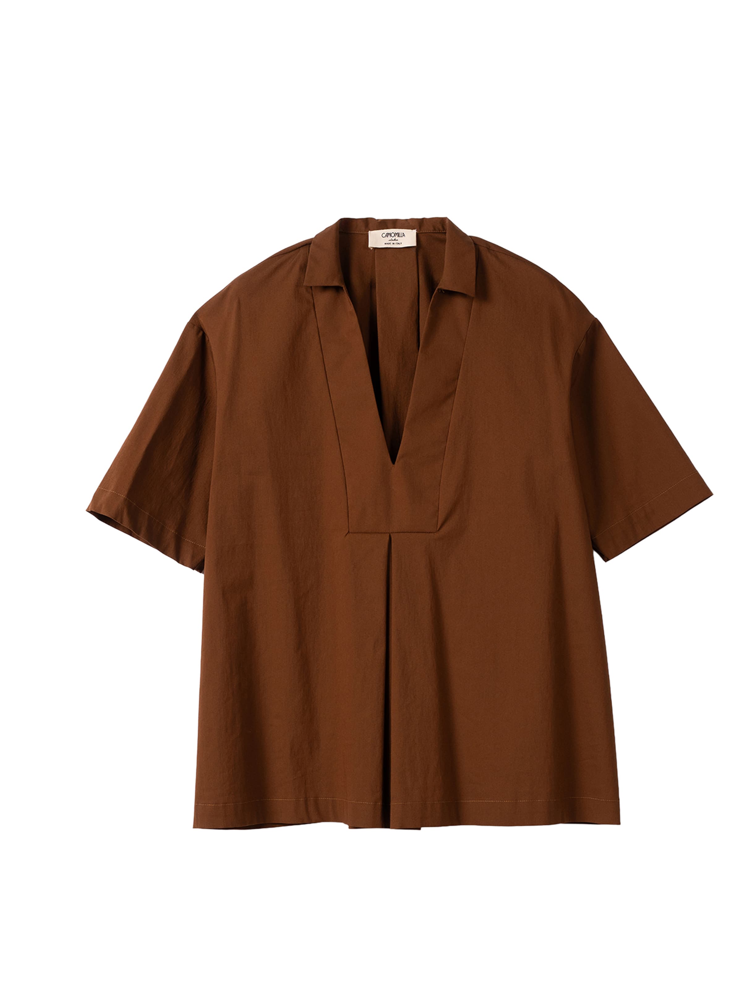 Camomilla Italia Blouse 'Claid' in Bruin: voorkant