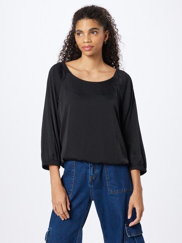 s.Oliver Blouse in Zwart: voorkant