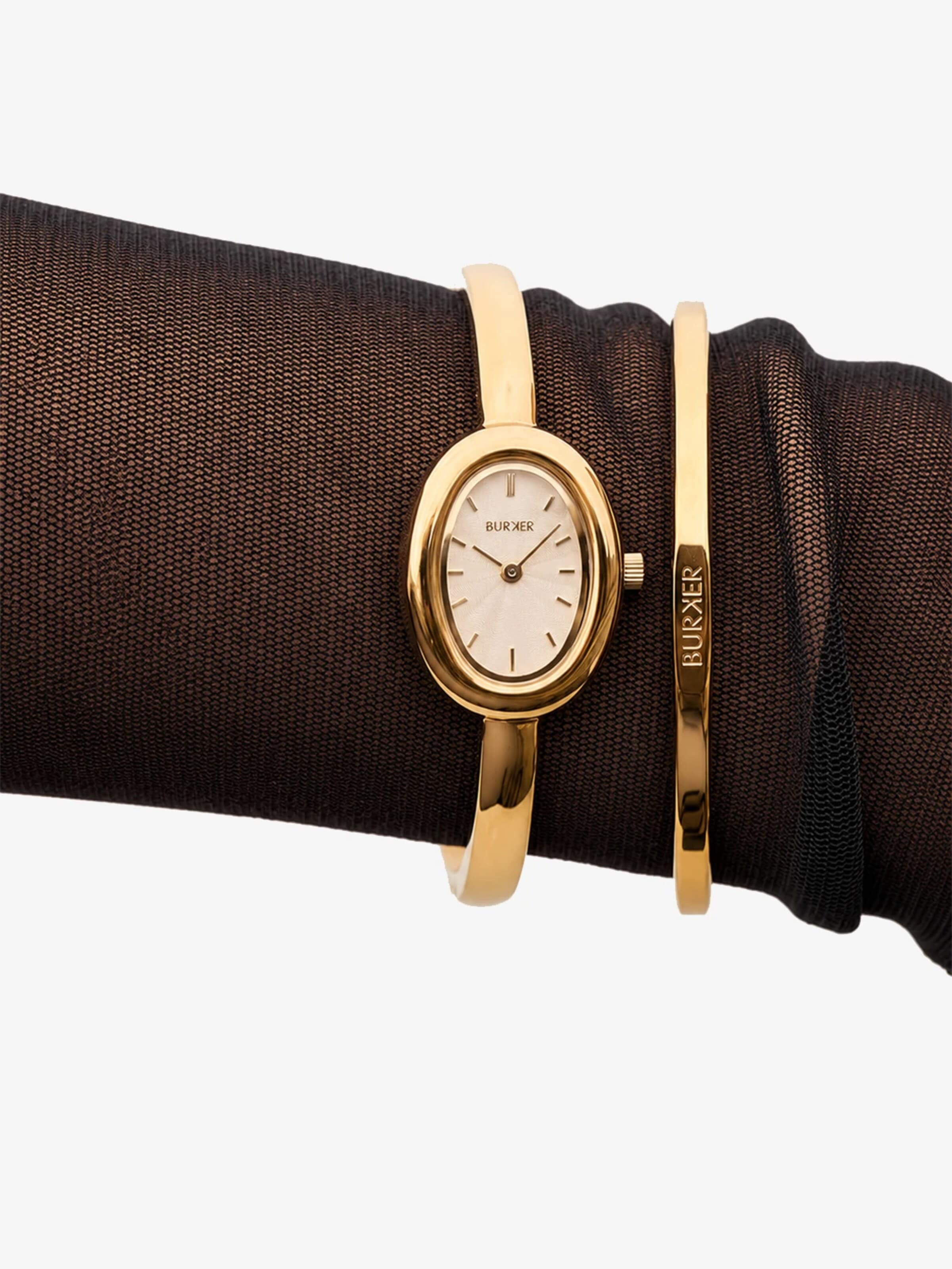 BURKER Watches Analog watch 'Diana Gold White' in Gold