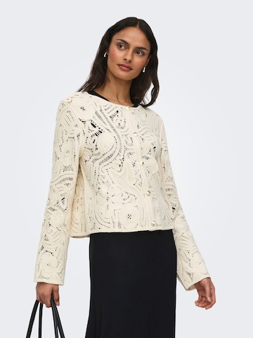 Jaqueline de Yong Gebreid vest 'Zanka' in Beige