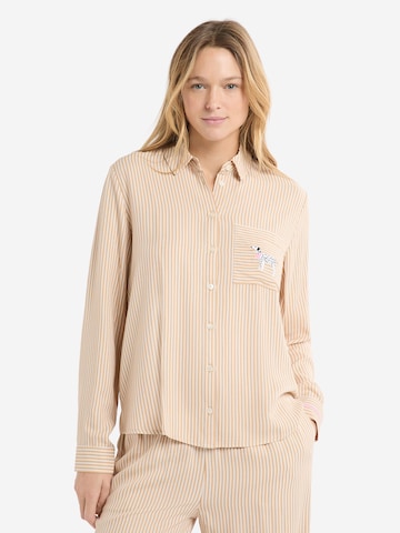 ETAM - Camiseta para dormir 'Holga' en beige: frente