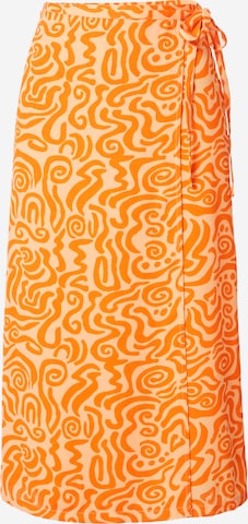 Monki - Falda en naranja: frente