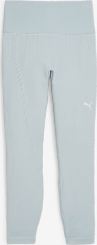 PUMA Skinny Workout Pants in Blue: front