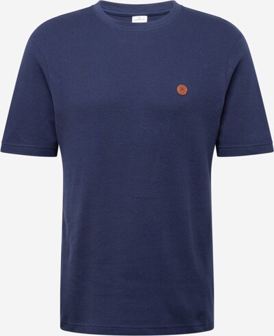Springfield T-Shirt 'RECONSIDER' in dunkelblau / kastanienbraun, Produktansicht