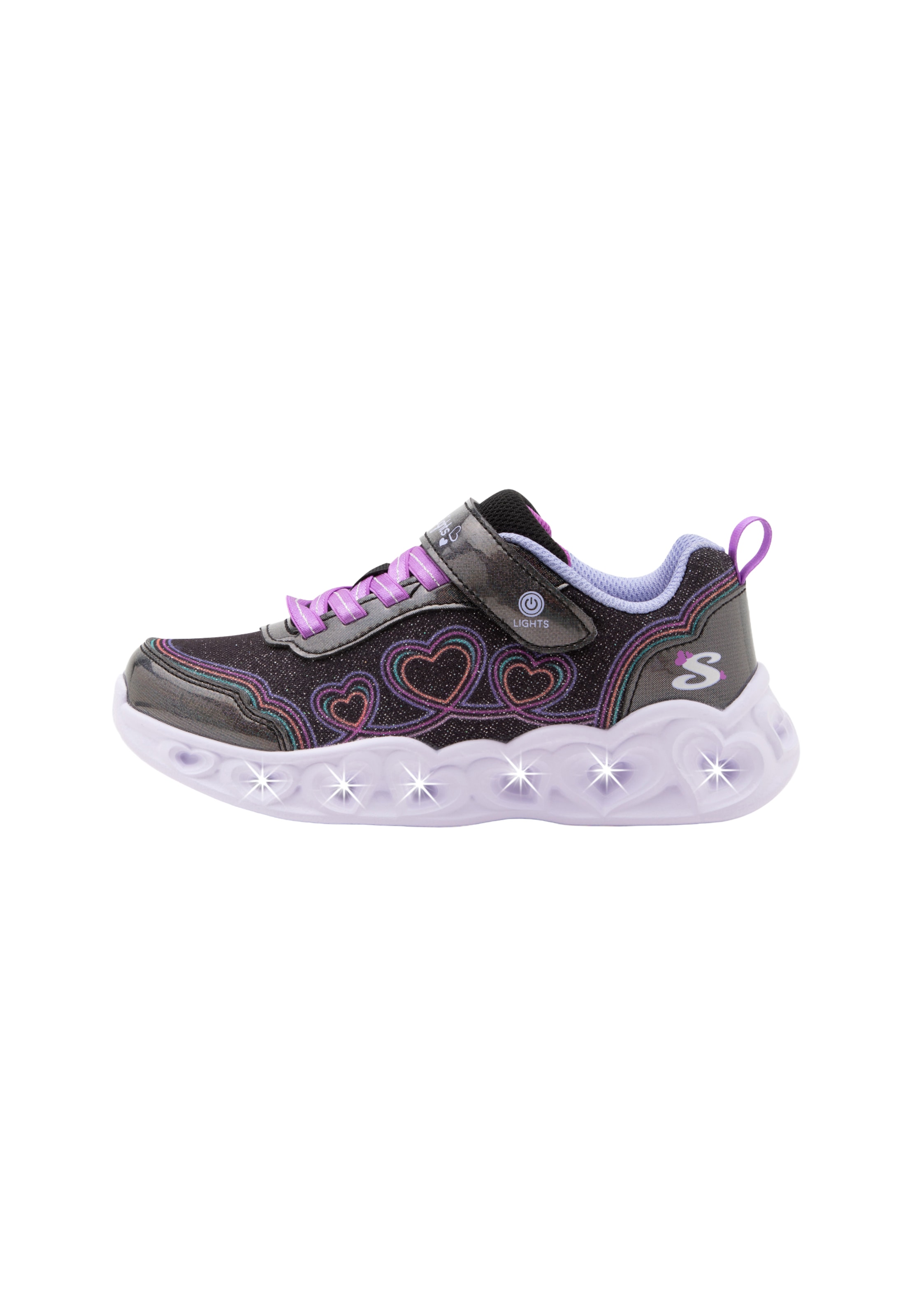 SKECHERS Кроссовки 'HEART LIGHTS' в Черный: спереди