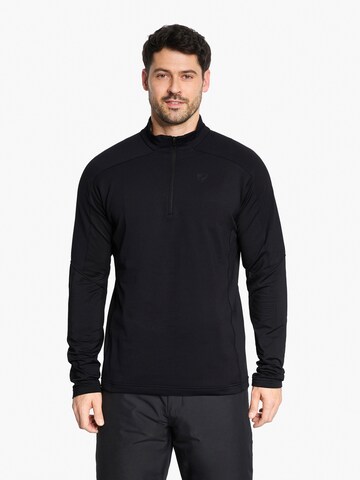 ZIENER Athletic Sweatshirt 'JIROTO-Z' in Black: front