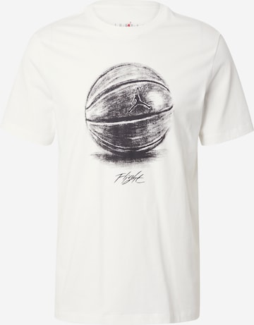 Jordan Тениска 'Brand BBall' в бяло: отпред