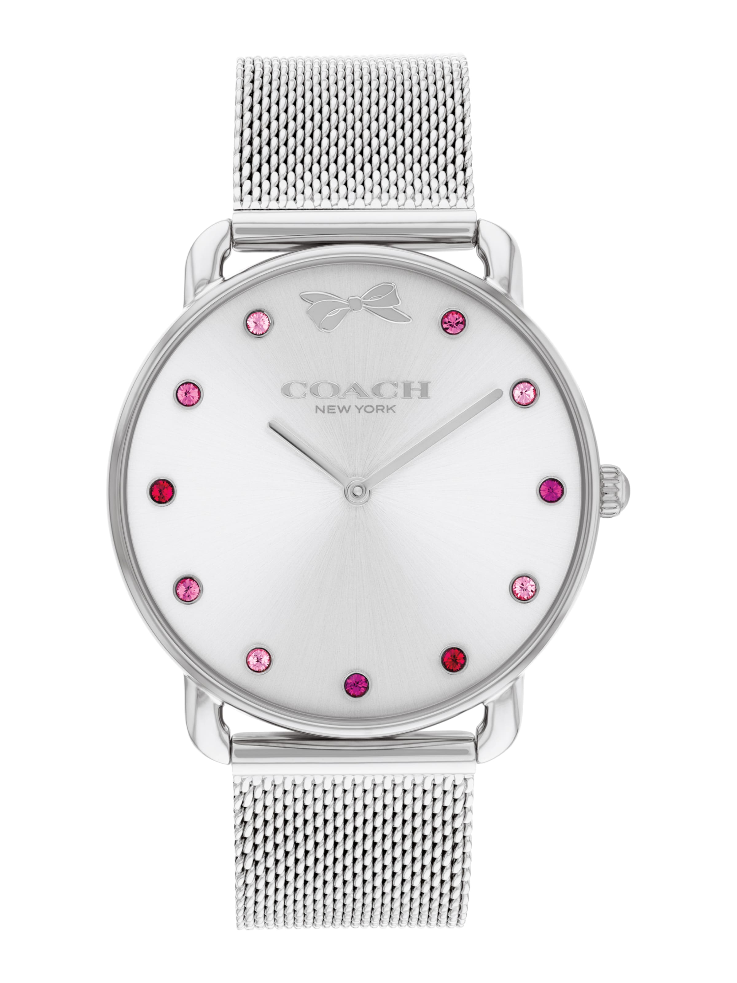 COACH Analoogkell 'ELLIOT', värv Hõbe: eest vaates