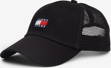 Tommy Jeans Cap in Black: front