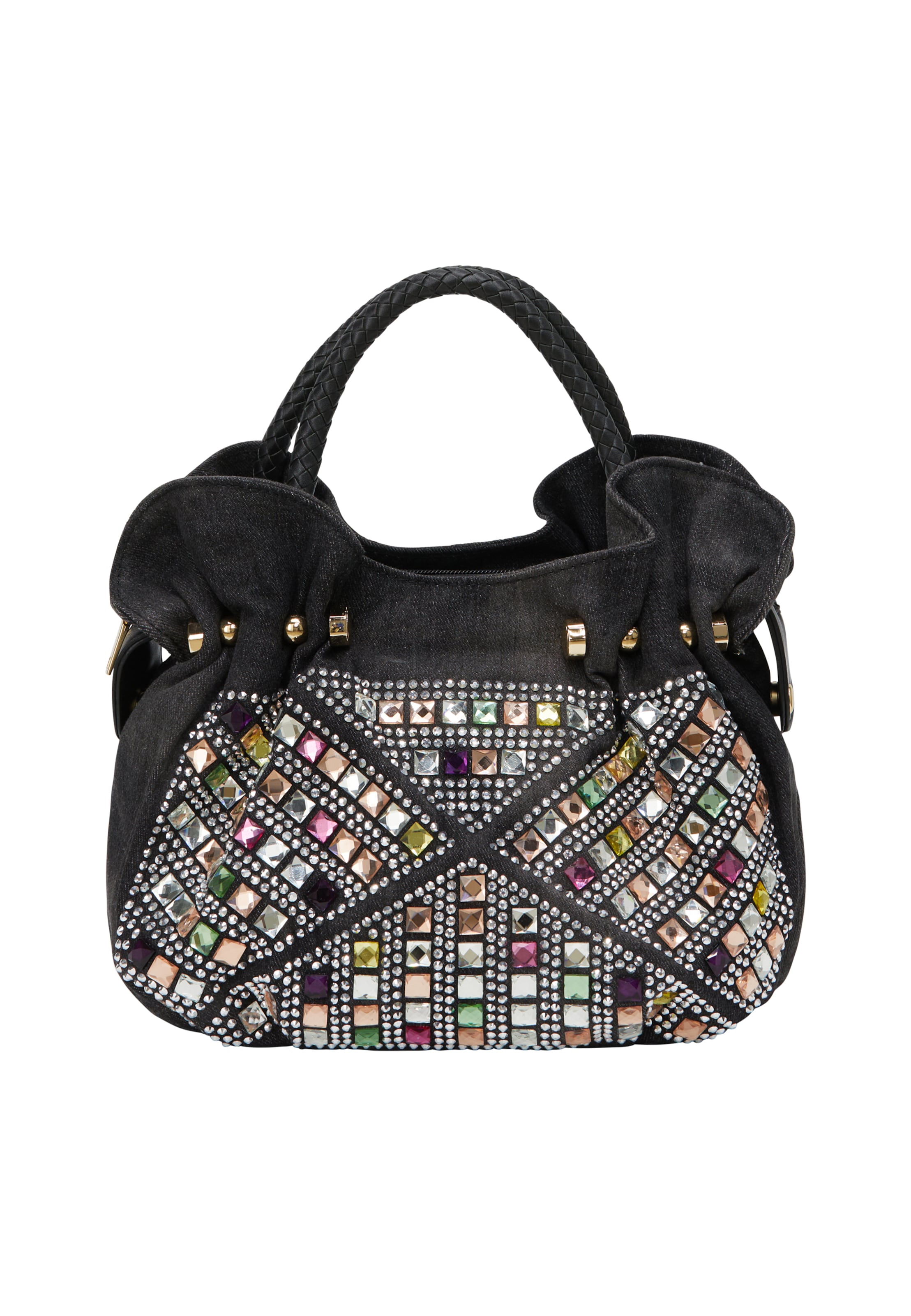 Poșete de la faina pe negru: față