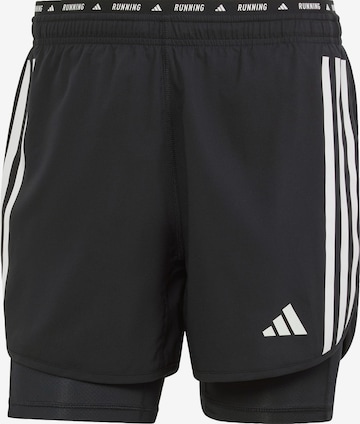 ADIDAS PERFORMANCEregular Sportske hlače - crna boja: prednji dio