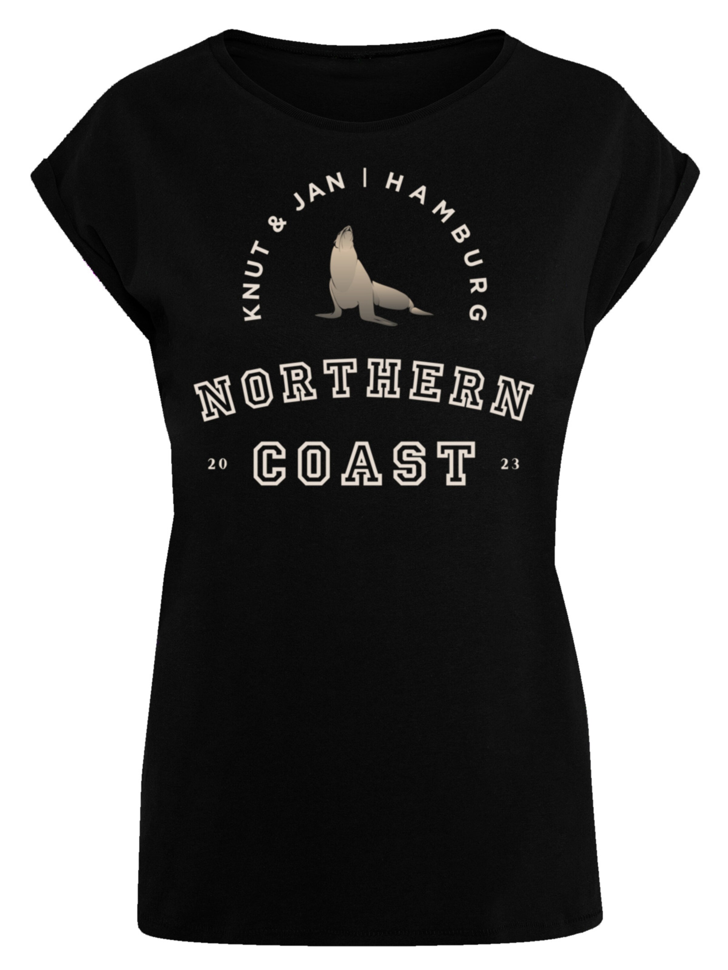 F4NT4STIC Shirt in Zwart: voorkant