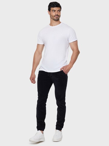 Threadbare Tapered Hose 'Roy Cord 8W' in Schwarz