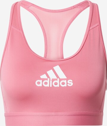 Reggiseno sportivo di ADIDAS SPORTSWEAR in rosa: frontale