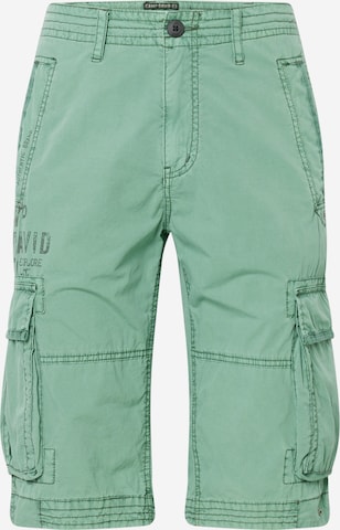 Pantalon cargo CAMP DAVID en vert : devant