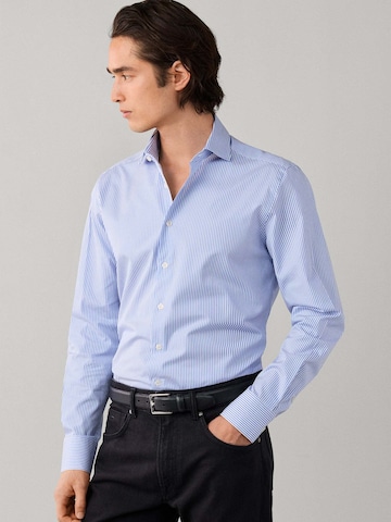 Hackett London Comfort fit Zakelijk overhemd in Blauw