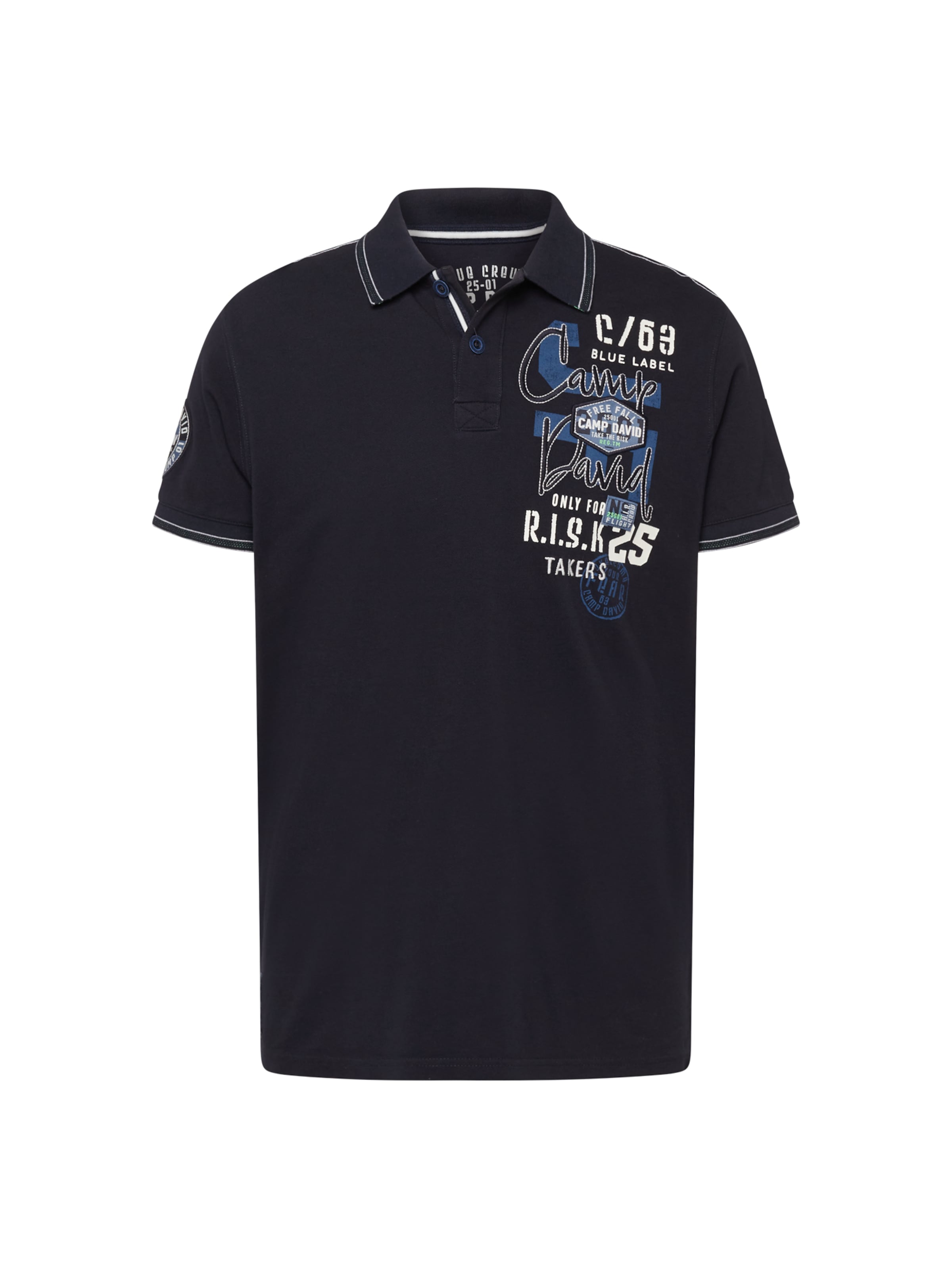 CAMP DAVID Shirt in Blauw: voorkant