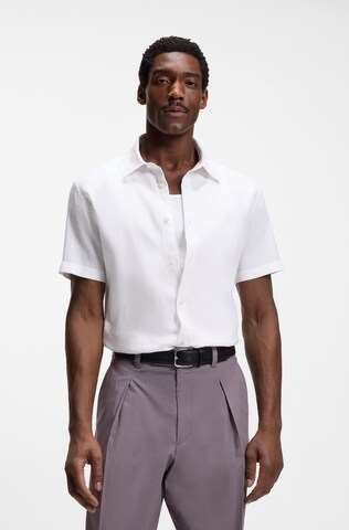BOSS Regular Fit Hemd in Weiß: Vorderseite