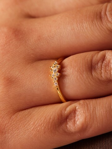 Lucardi Ring in Gold: Vorderseite