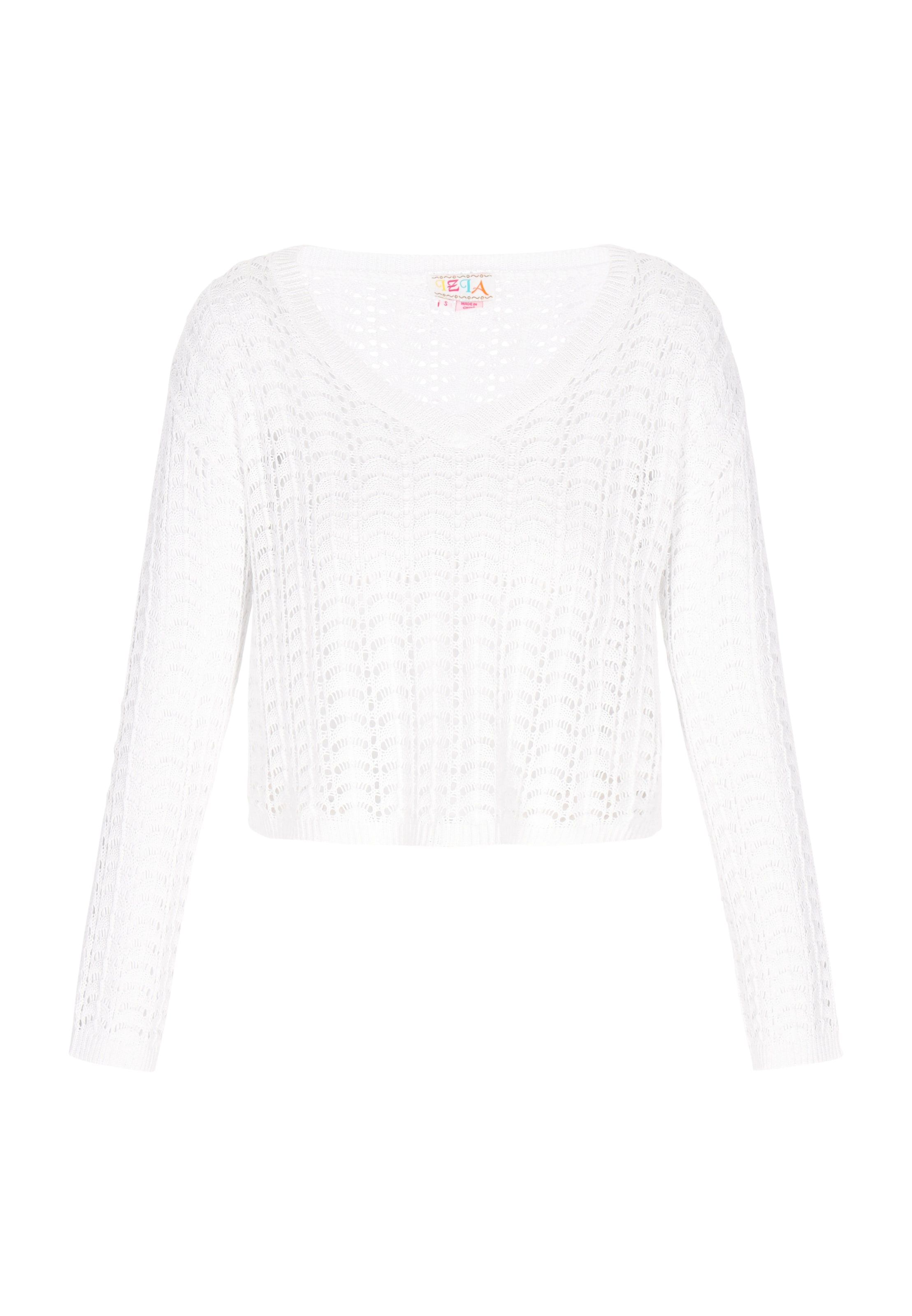 IZIA Свитер 'Boho' в Белый: спереди