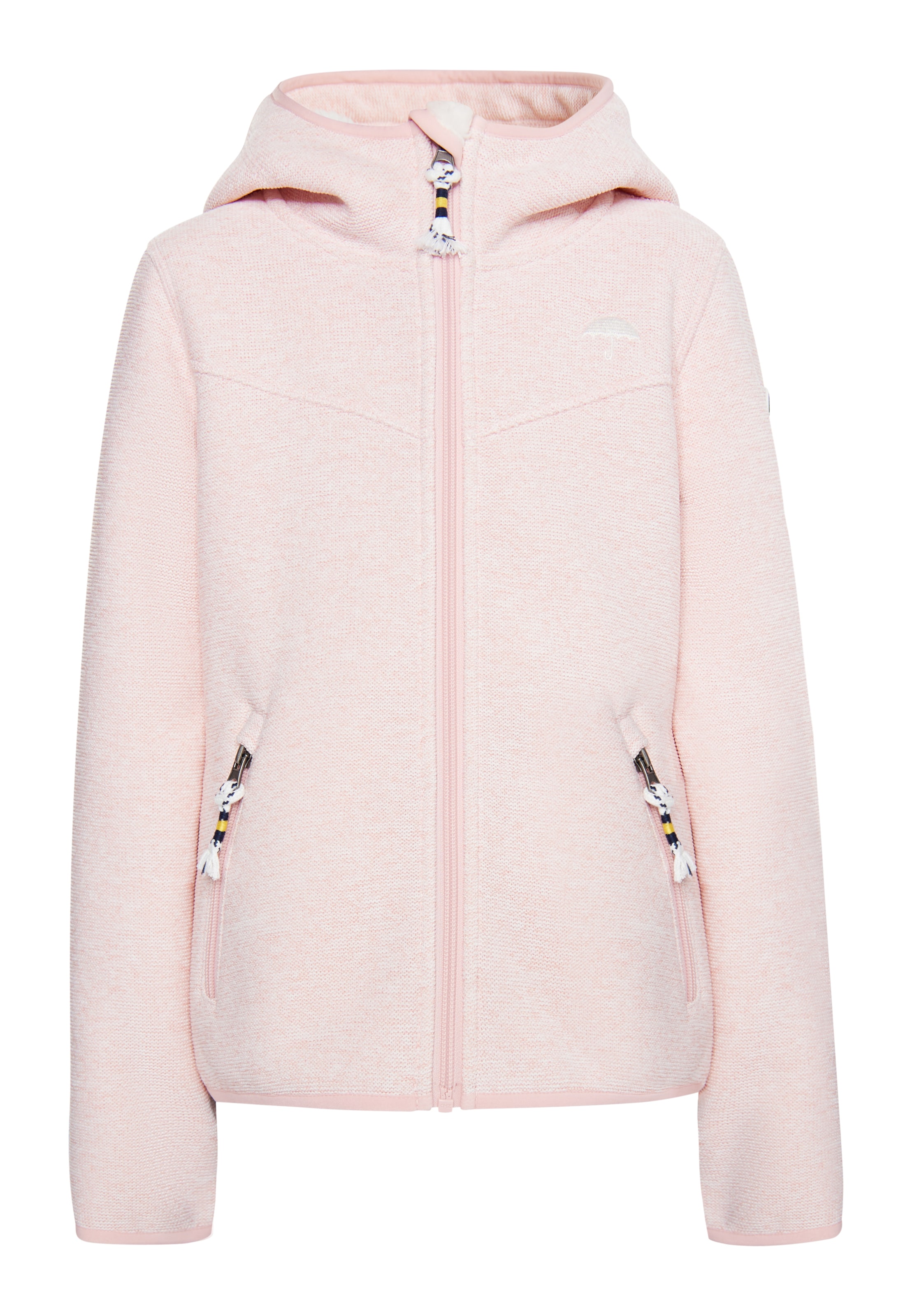 Schmuddelwedda Fleecetakki 'Rabine' värissä vaaleanpunainen: etupuoli