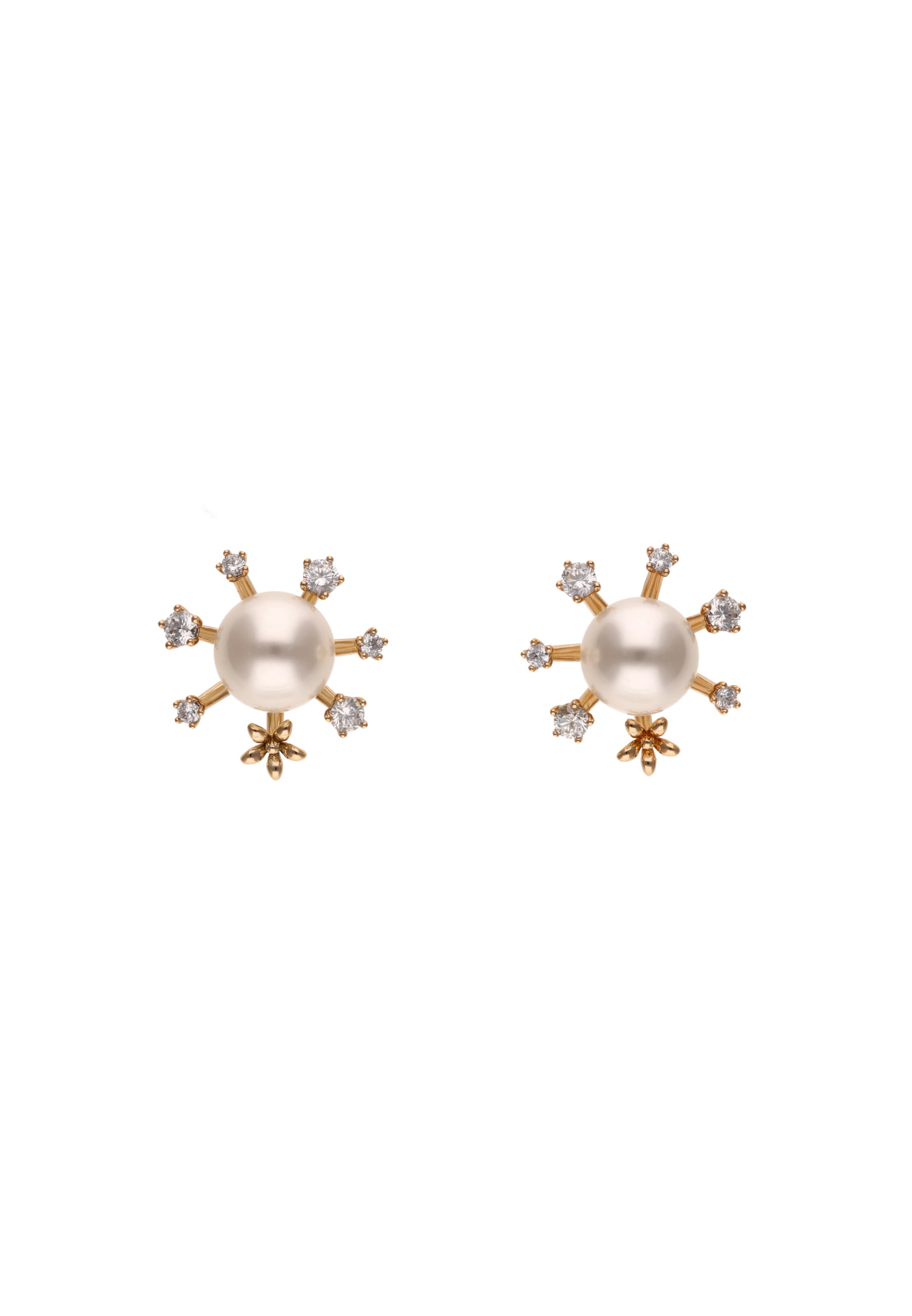 faina Earrings in Gold: front