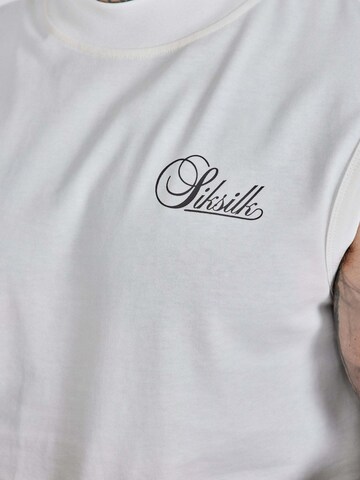 SikSilk Shirt 'Sleeveless' in Beige