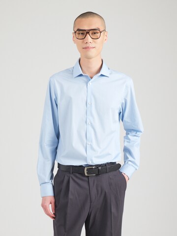 JACK & JONES Regular fit Button Up Shirt 'JWHPARKER' in Blue: front