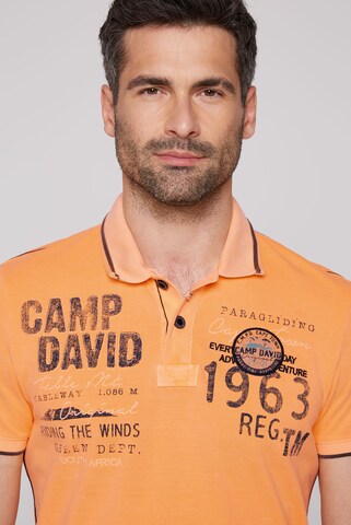 CAMP DAVID Shirt in Oranje