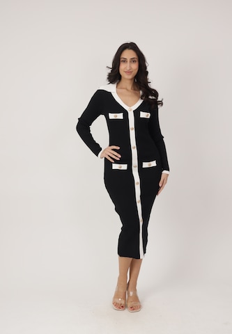 Robes en maille Elara en noir