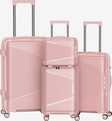 4FLY Kofferset 'Linea Lux' in Pink: Vorderseite