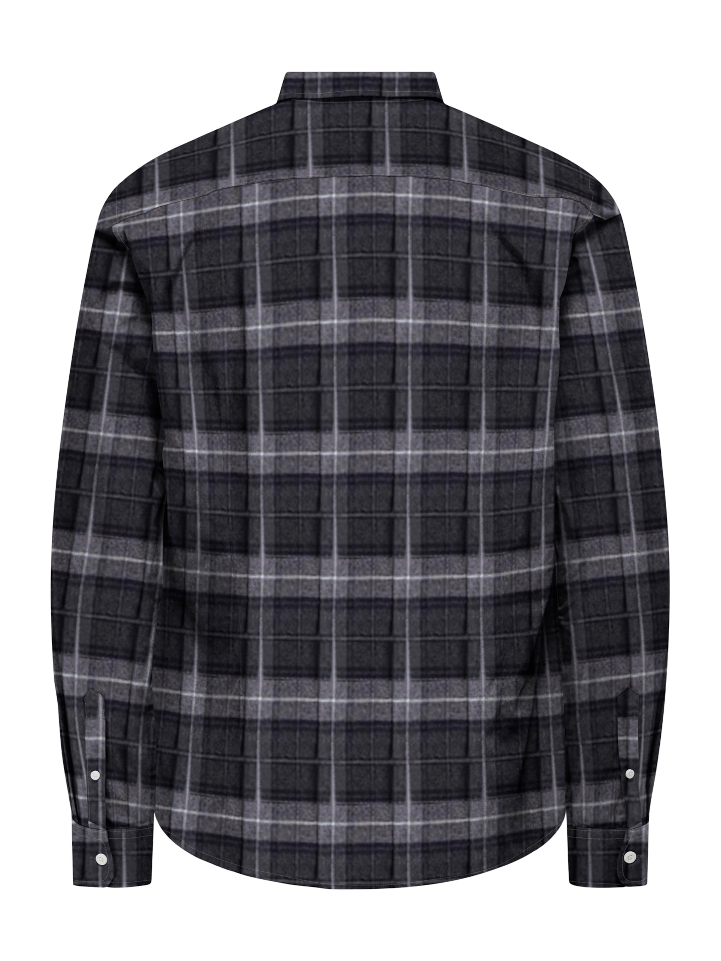 Only & Sons Regular fit Button Up Shirt 'ONSKIM' in Black