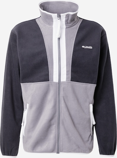 COLUMBIA Tehnička flis jakna 'Backbowl II' u svijetlosiva / crna / bijela, Pregled proizvoda