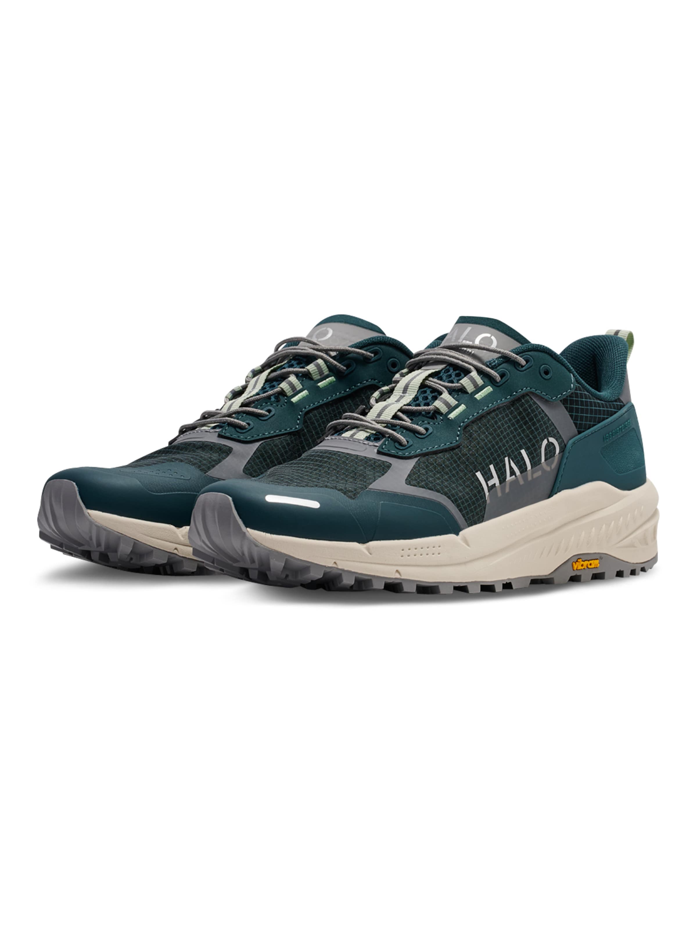 Baskets basses HALO en vert
