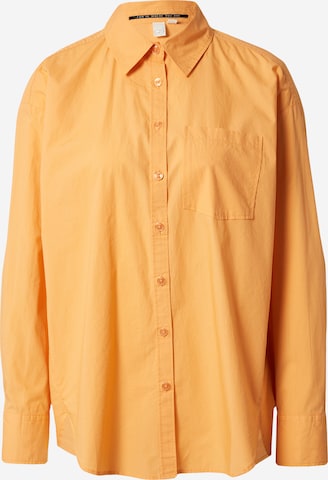 Camicia da donna di QS in arancione: frontale
